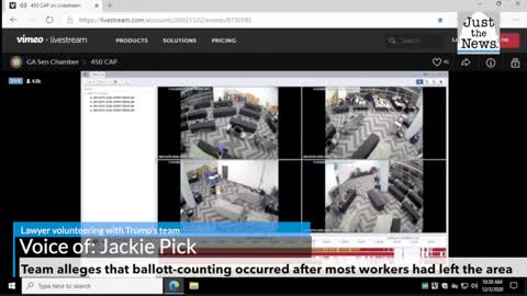 Trump legal team: Georgia video footage depicts poll workers with 'suitcases filled with ballots'