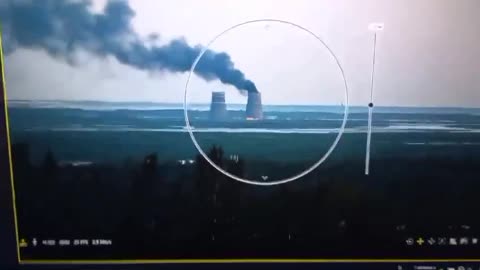 Fire spotted burning on the territory of the Zaporizhzhia nuclear power plant in Ukraine