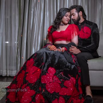 Marriage is the journey of two hearts dancing in harmony ❤️🖤 #srija.nagulapalli