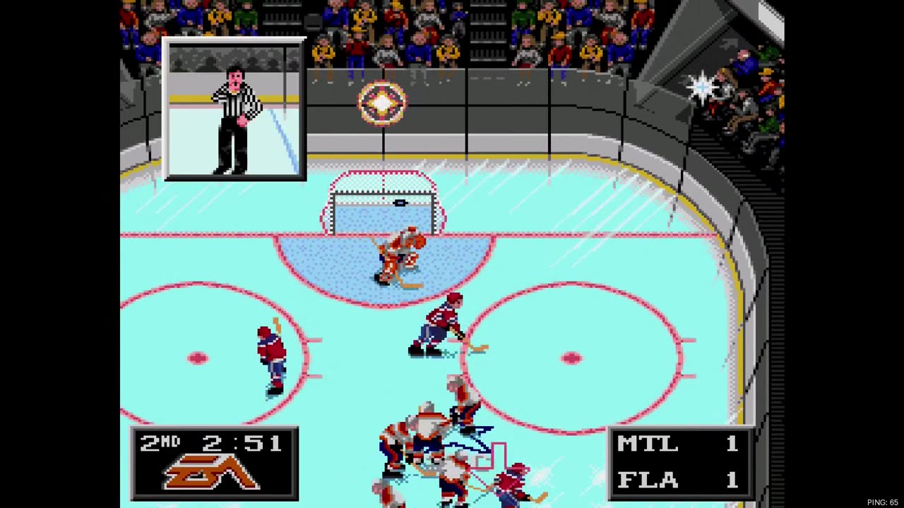 NHL '94 Sega Super Liga Playoff Round 2 G2 - Len the Lengend (MON) at corbettkb (FLA)