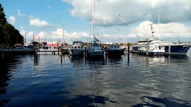 Scenery at the Port of Emden (Germany)