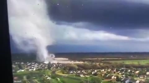 A small hurricane over the city