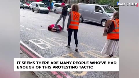 just stop oil protestors punched, kicked and thrown around. good fun for all.