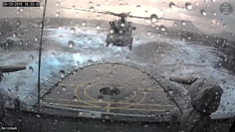 How Helicopters Land in Rough Seas