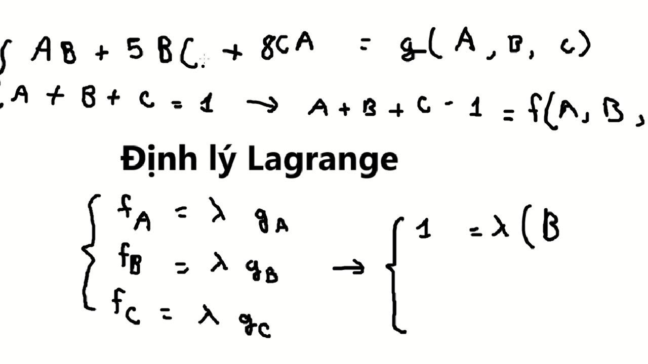 Định lý Lagrange 12: Cho các số thực dương a,b,c thỏa mãn abc=e.Biết giá trị lớn nhất