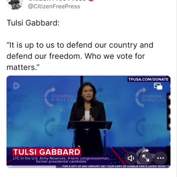 It is up to us to defend our country and our freedom