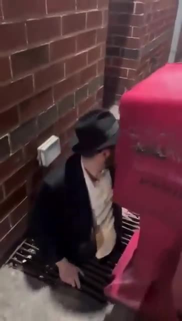 Heartbreaking images out of Tel Aviv today as a young man is forced to hide from the Iranian bombardment 😭