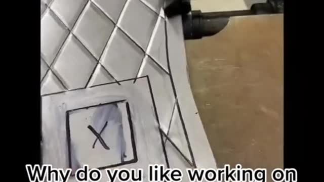 Automobile interior handmade whole process display