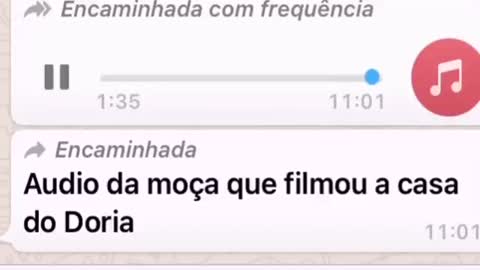 Moça que filmou a festa na casa do Doria relata que foi ameaçada por ele