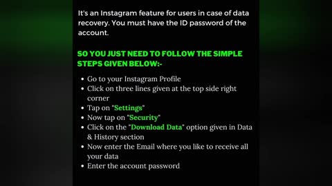 Download your Instagram Data...!!📥 One click