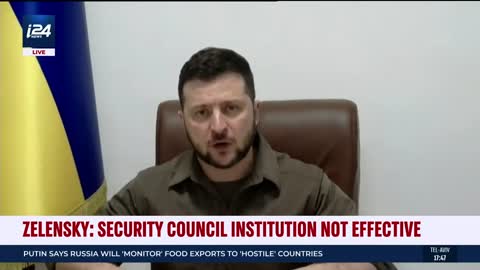 Zelensky addresses the UNSC amid alleged war crimes in Bucha