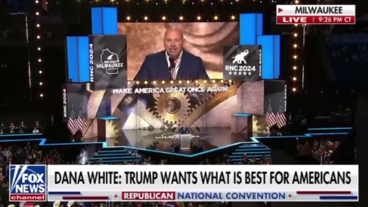 Dana White Speaks at RNC [Night 4]