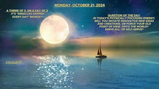 Numerology Energies for October 21 ~ Miracles Happen Every Day Monday!