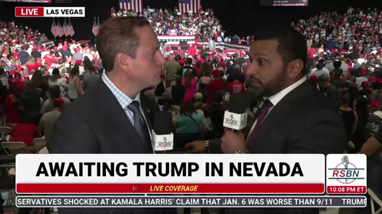 Kash Patel Interview at Trump Rally in Las Vegas, NV