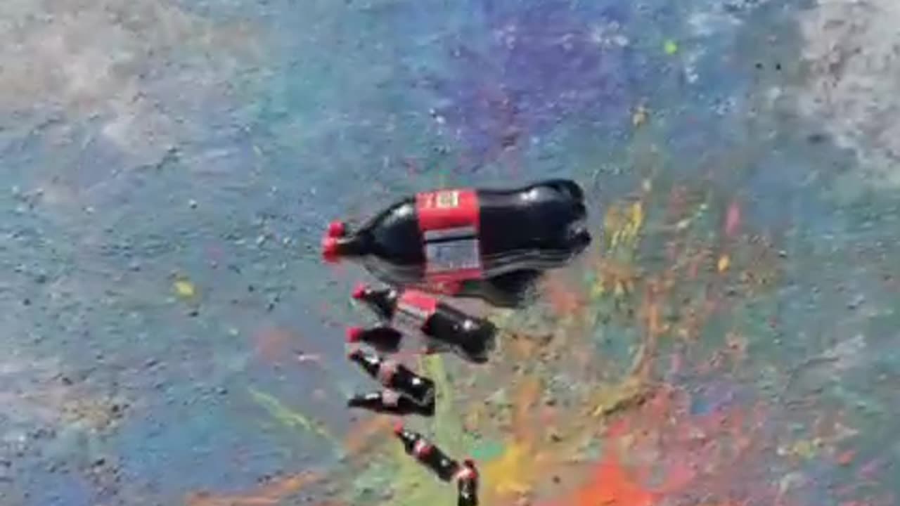 Smash bottles and balloons
