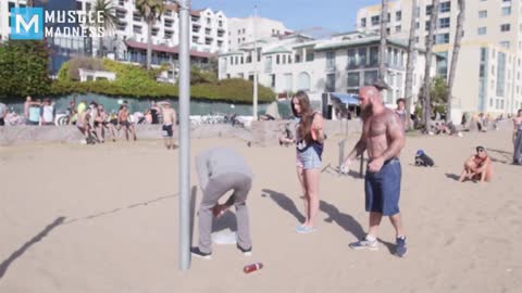 bodybuilder prank