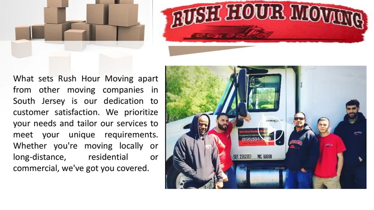 Discover Stress-Free Moving with Rush Hour Moving in South Jersey