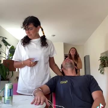 boyfriend tries period cramp simulator