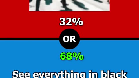 Would you rather?? See everything in black and white or be blind