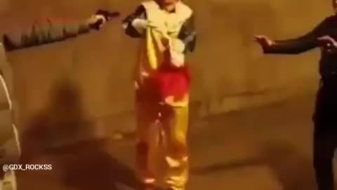 Clown prank gone wrong