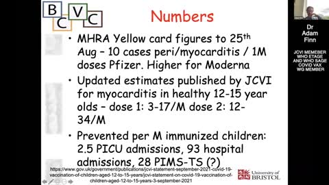 BMJ Webinar Sept 2021 - Dr. Adam finn