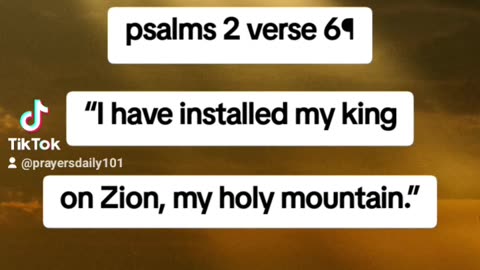 Psalms 2 verse 6