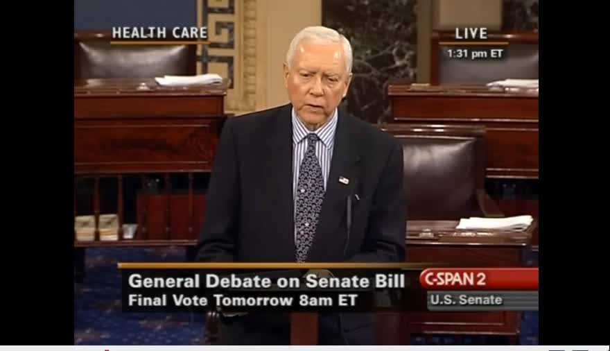 Orrin Hatch on Obamacare abortion funding