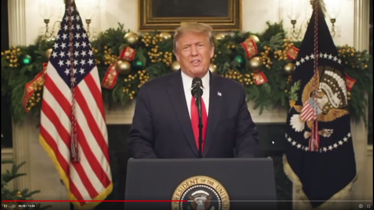 *Removed from Youtube* President Donald Trump statement on 2020 election fraud