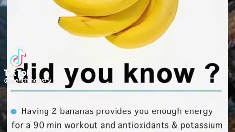 "Bananas" The Benefits