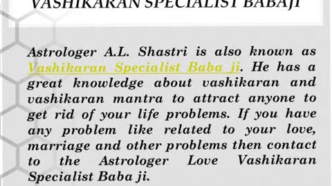 Vashikaran Specialist Babaji