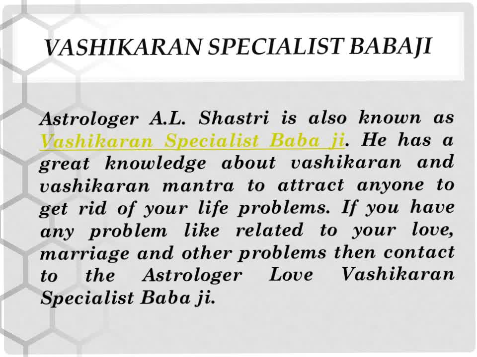 Vashikaran Specialist Babaji