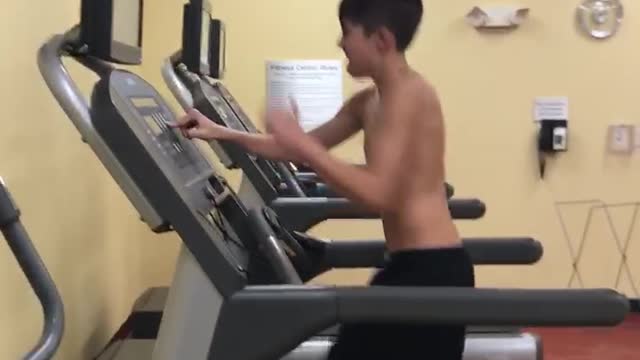 Boy Pantsed By Rogue Treadmill