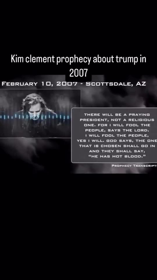 This was 17 years ago when Kim Clement prophesized about Trump... 🤯 God is real!