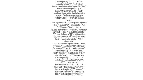 How can I split a text into sentences