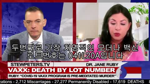 20211118_[STEW PETERS SHOW] 스튜피터_(DR JANE RUBY) 계획분배美부작용사망 100%는 전체물량의 단 5%에서! 美 50개 주中 어디로!