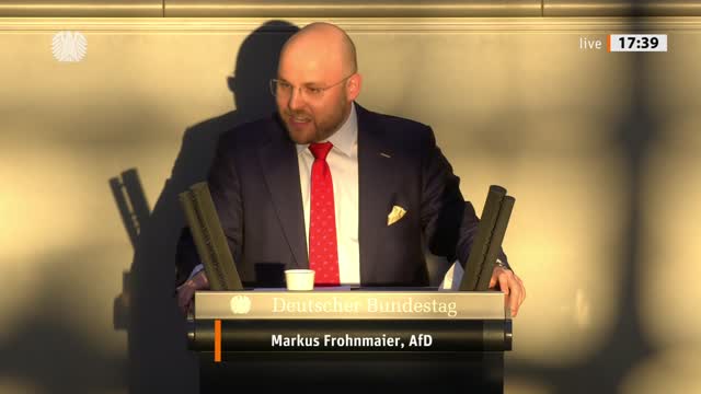 Markus Frohnmaier Rede vom 23.03.2022 (2) - Wirtschaftliche Zusammenarbeit und Entwicklung