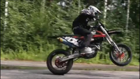 Gif video of motorcycle stunt