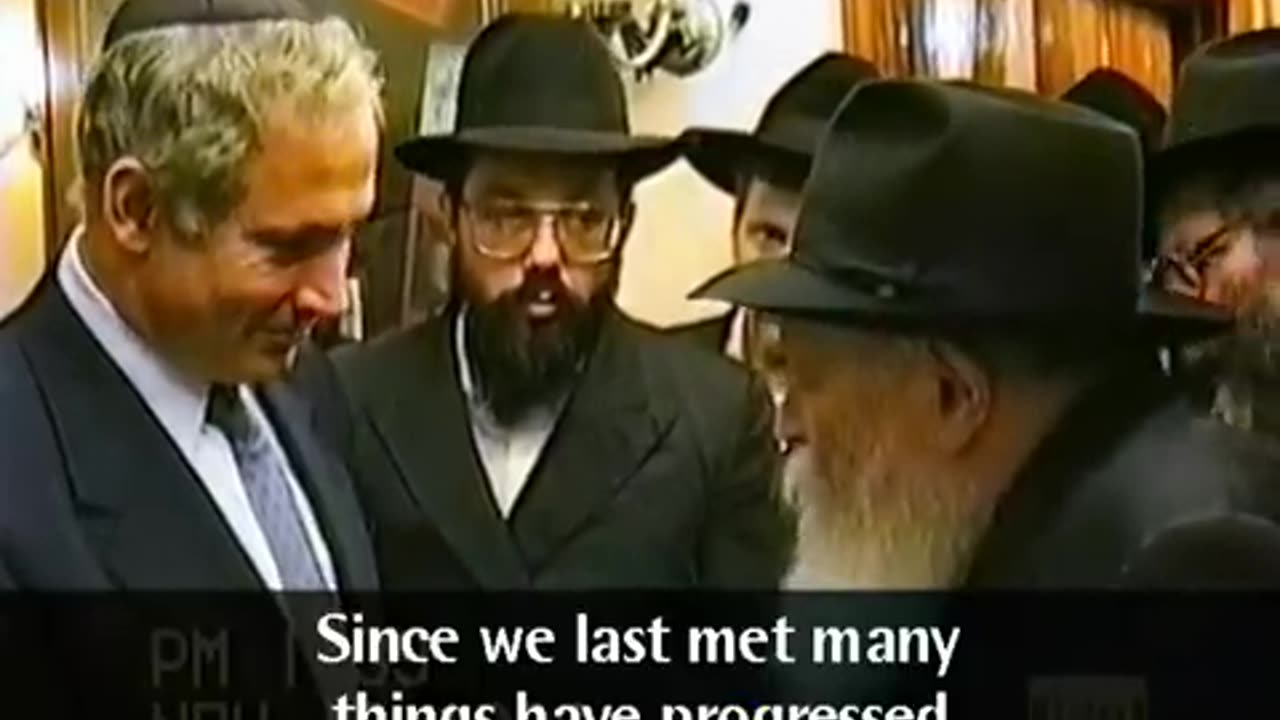 "You must hasten the coming of the Messiah?" Rebbe'to Netanyahu