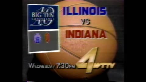 January 24, 1987 - Promo for Indiana - Illinois Basketball Telecast