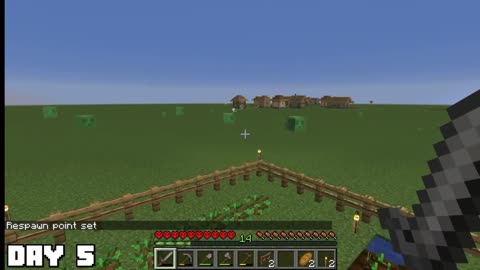 Real life in Minecraft game