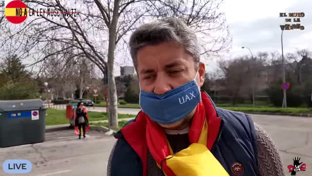 El Muro de la Verdad.-. MV79. Dia120...Protesta en la Moncloa contra el Gobierno.