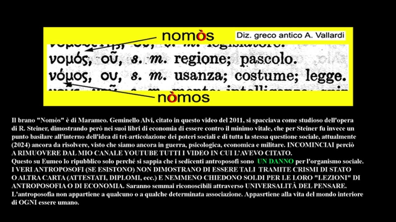 Dal vangelo secondo Eumeo, economista di Marameo