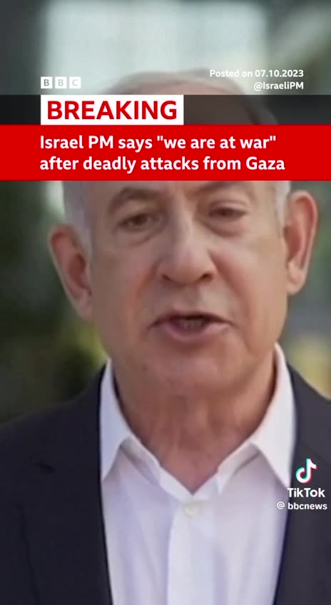 BREAKING! Israel PM State " THEY ARE AT WAR"