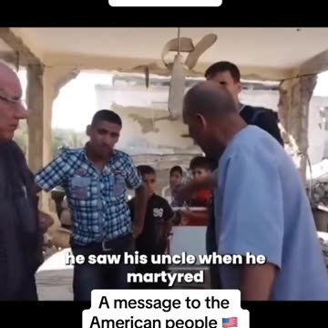 A MESSAGE TO AMERICA FROM ALI AHMED QUDEH A KHUZA`A RESIDENT