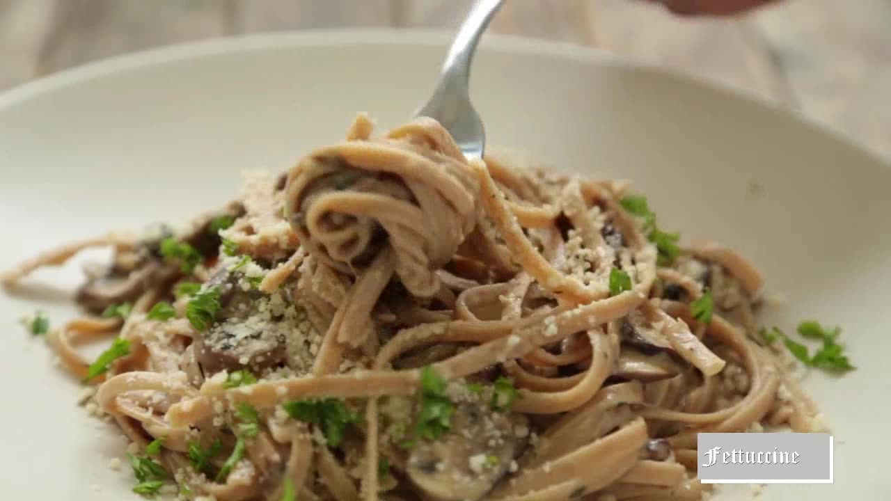 Fettuccine with Creamy Mushroom Sauce