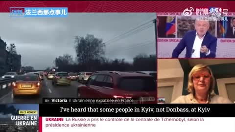 Ukrainian woman goes off script!