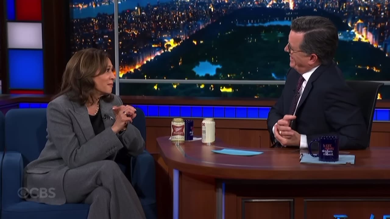 Kamala Describes Herself Perfectly to Stephen Colbert.