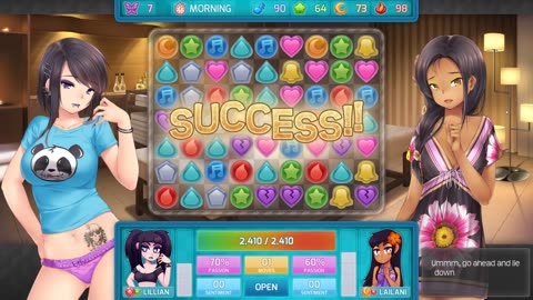 Lillian & lailani all date events Huniepop 2 Double date