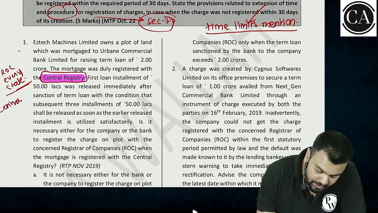 Registration of charges L2