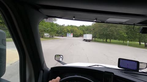 Truck Driving into Underground Caves in Missouri